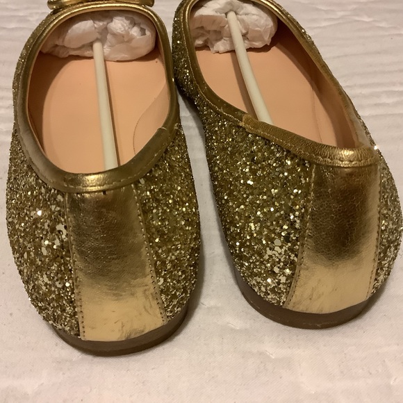 Kate Spade NewYork Gold Glitter Ballet Flats - Picture 7 of 7